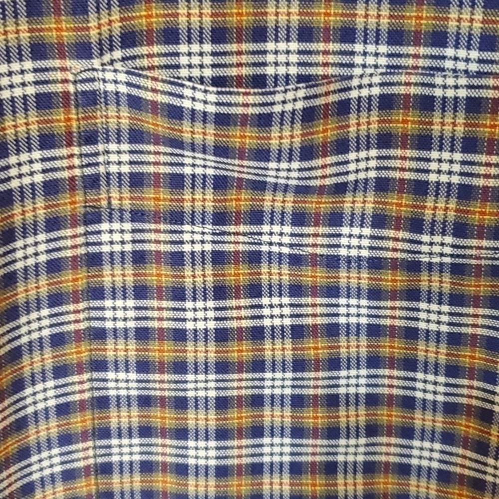 Daniel Cremieux classic fit blue plaid button down Size large - Picture 4 of 10